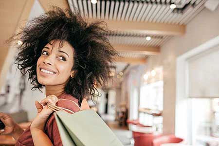 Woman shopping