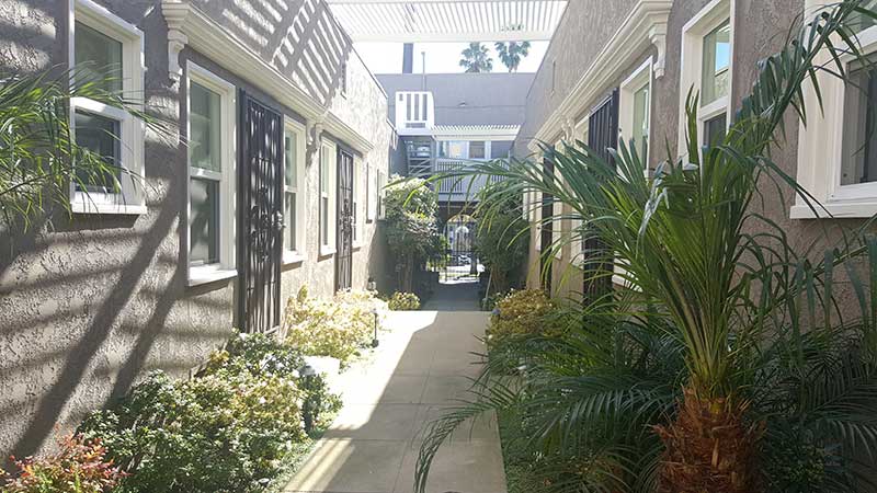Apartment walkway